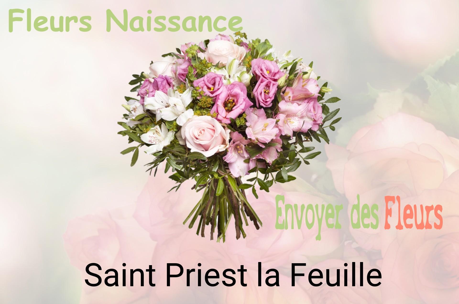Bouquet de fleurs de naissance livré à Saint-Priest-la-Feuille
