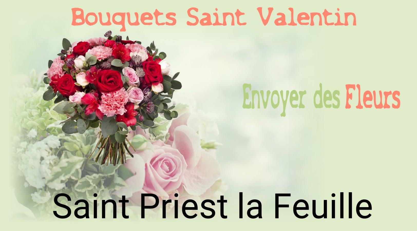Roses de Saint-Valentin livrées à Saint-Priest-la-Feuille